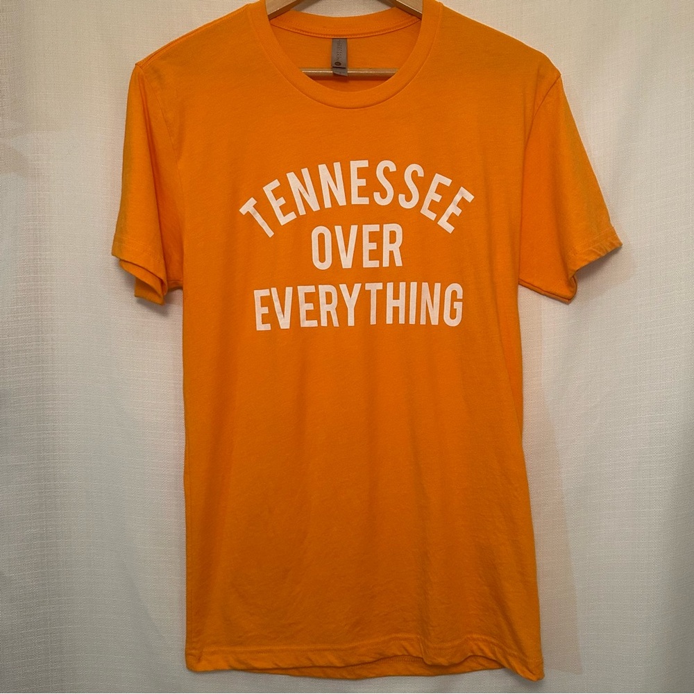 Tennessee Over Everything Orange Short Sleeve T-Shirt Size Small